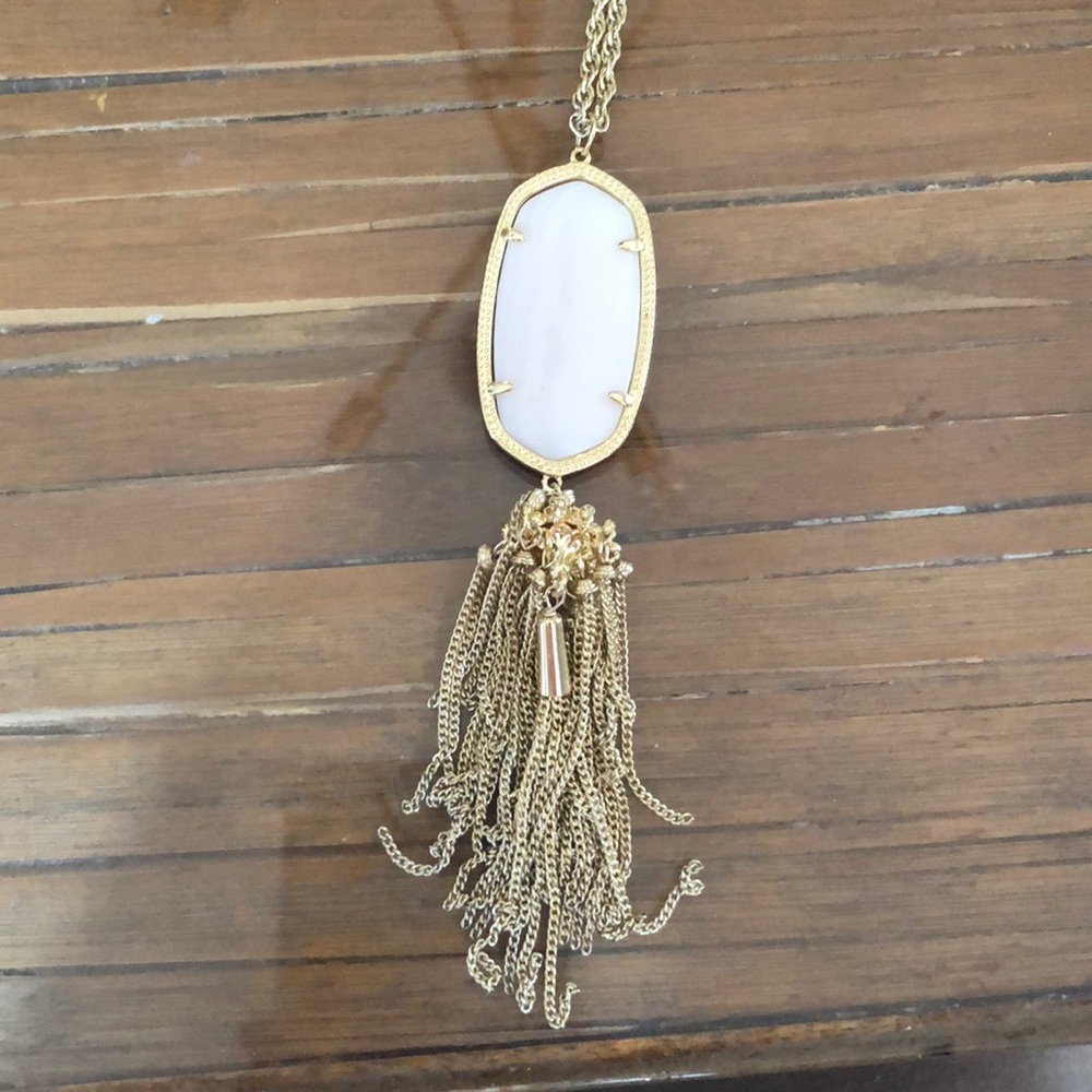 White Kendra Scott Rayne Necklace